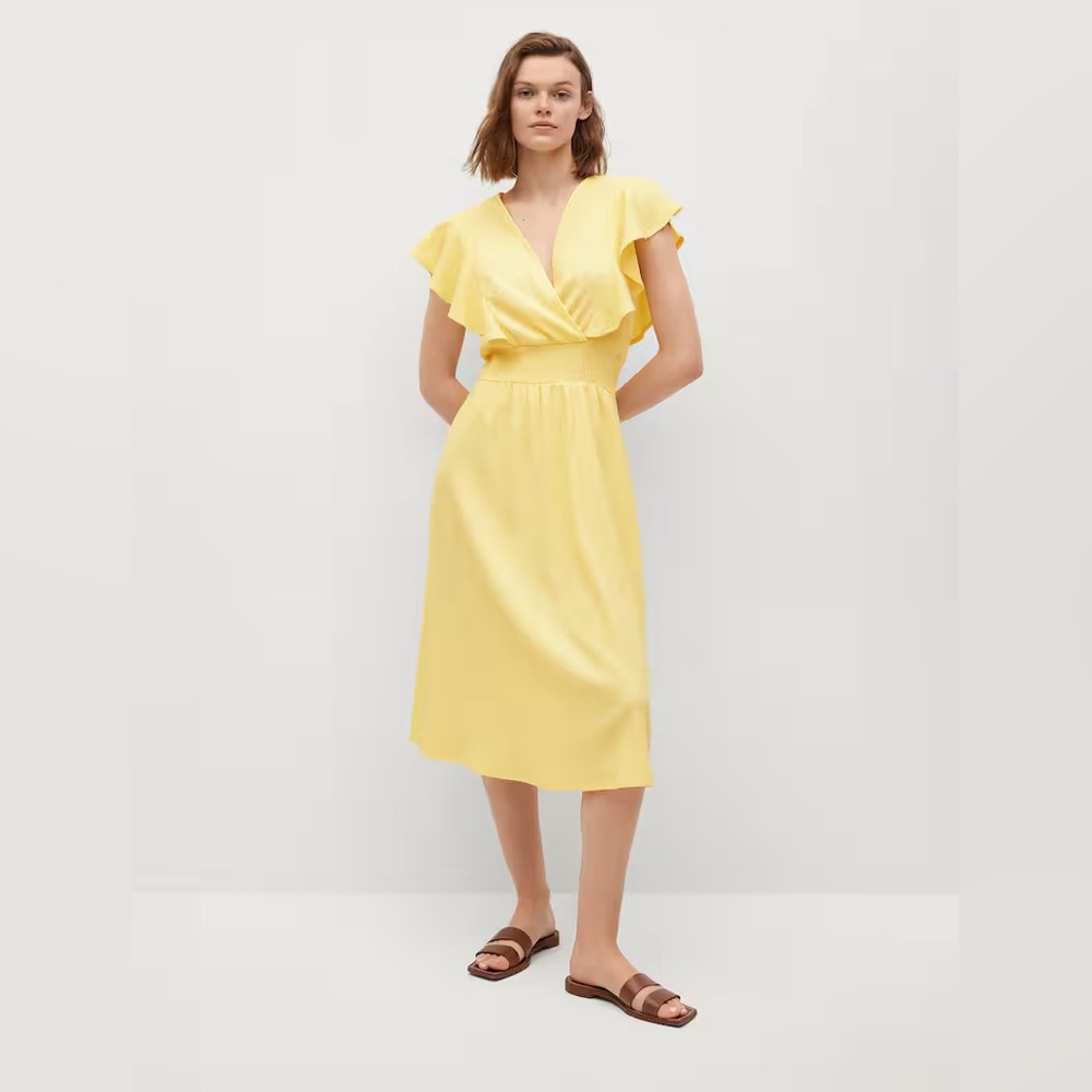 🌞Zara Textured Ruffle Dress. Perfect for summer!